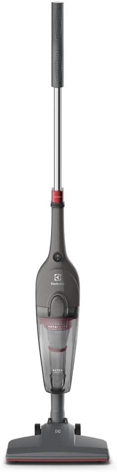 Electrolux, Aspirador pó vertical com fio portátil de mão 2 em 1 potente 1450W cabo 6m capacidade 1,6L filtro HEPA Electrolux STK15 Cinza Urban Grey STK 127v