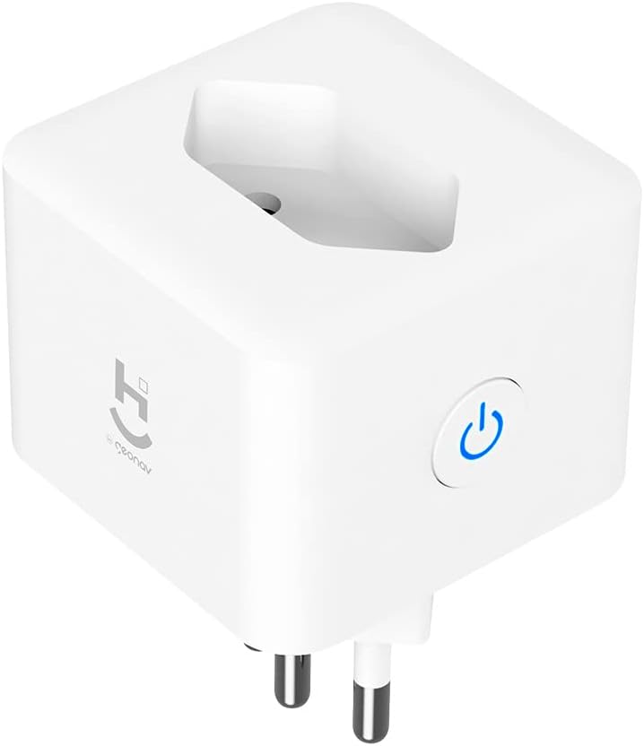 Hi by Geonav Adaptador de Tomada Inteligente, Smart 10A, Wi-Fi, via Aplicativo, Bivolt, HITM10A, compatível com Alexa e Google, Branco