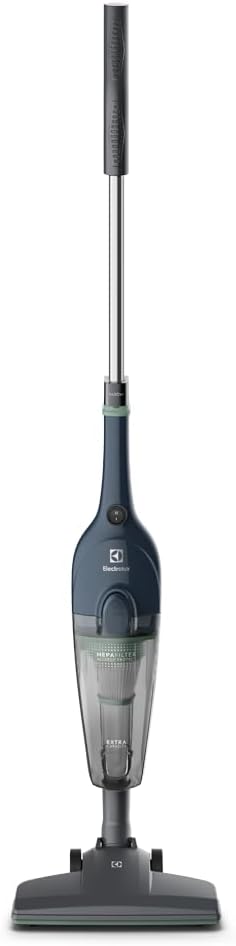 Electrolux Aspirador pó vertical com fio portátil de mão 2 em 1 potente 1450W cabo 5m capacidade 1,6L filtro HEPA STK14 Azul Denim 110V STK