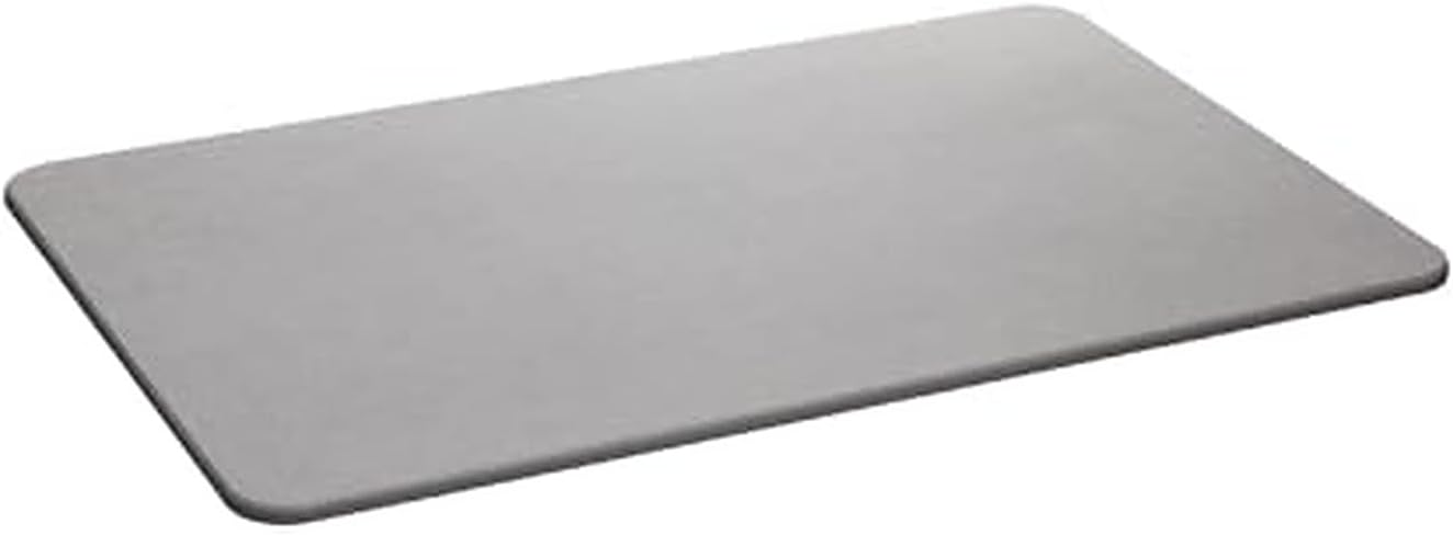 LYOR - Tapete de Pedra Diatomita para Banheiro Cinza 60cm x 39cm