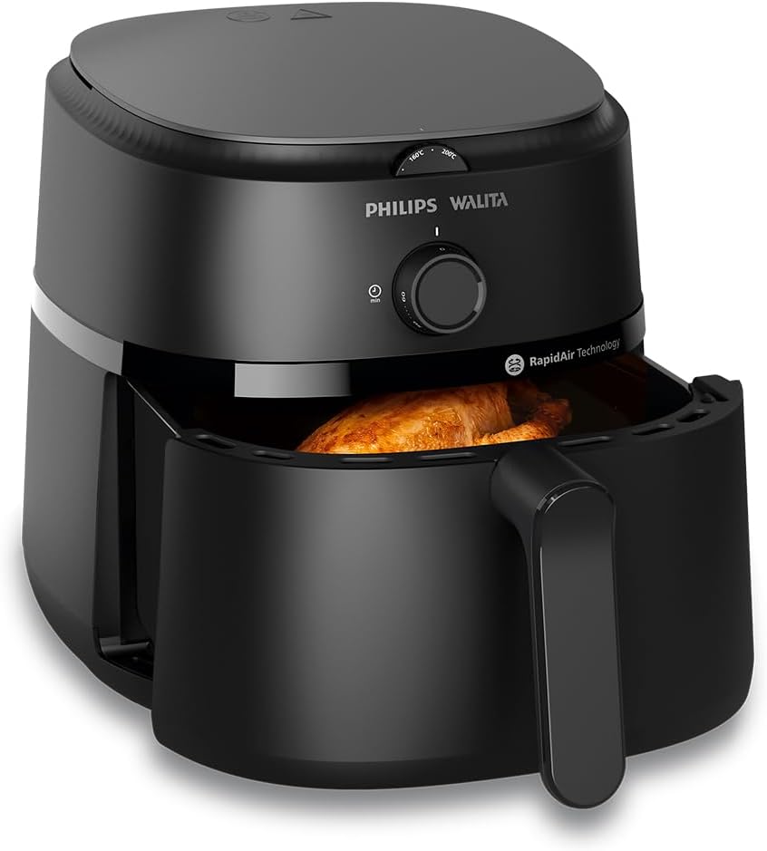 Philips Walita Fritadeira Airfryer Série 1000 4,2L, Preta, 110V