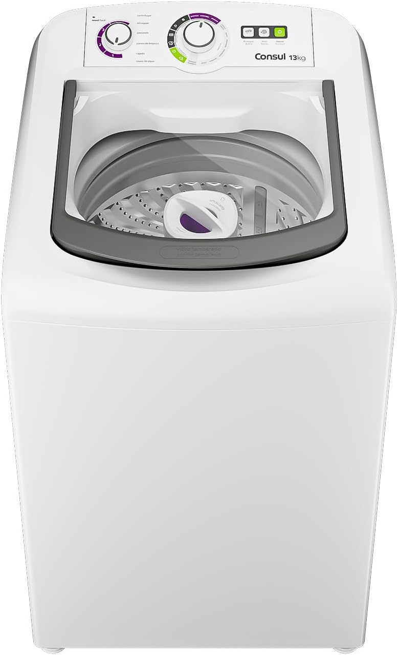 Máquina de Lavar 13kg Branca Consul com Dosagem Econômica - CWH13AB 220v