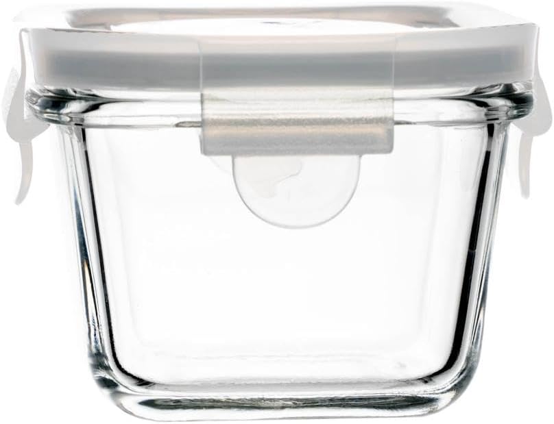 LYOR - Pote Hermético com Tampa Quadrado 150ml Vidro