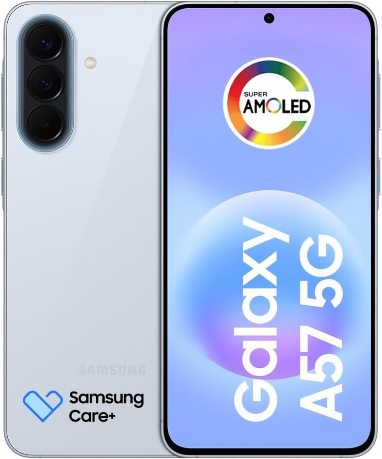 Celular Samsung Galaxy A57 5G 128GB, 8GB RAM, Recursos AI (Azul Claro)