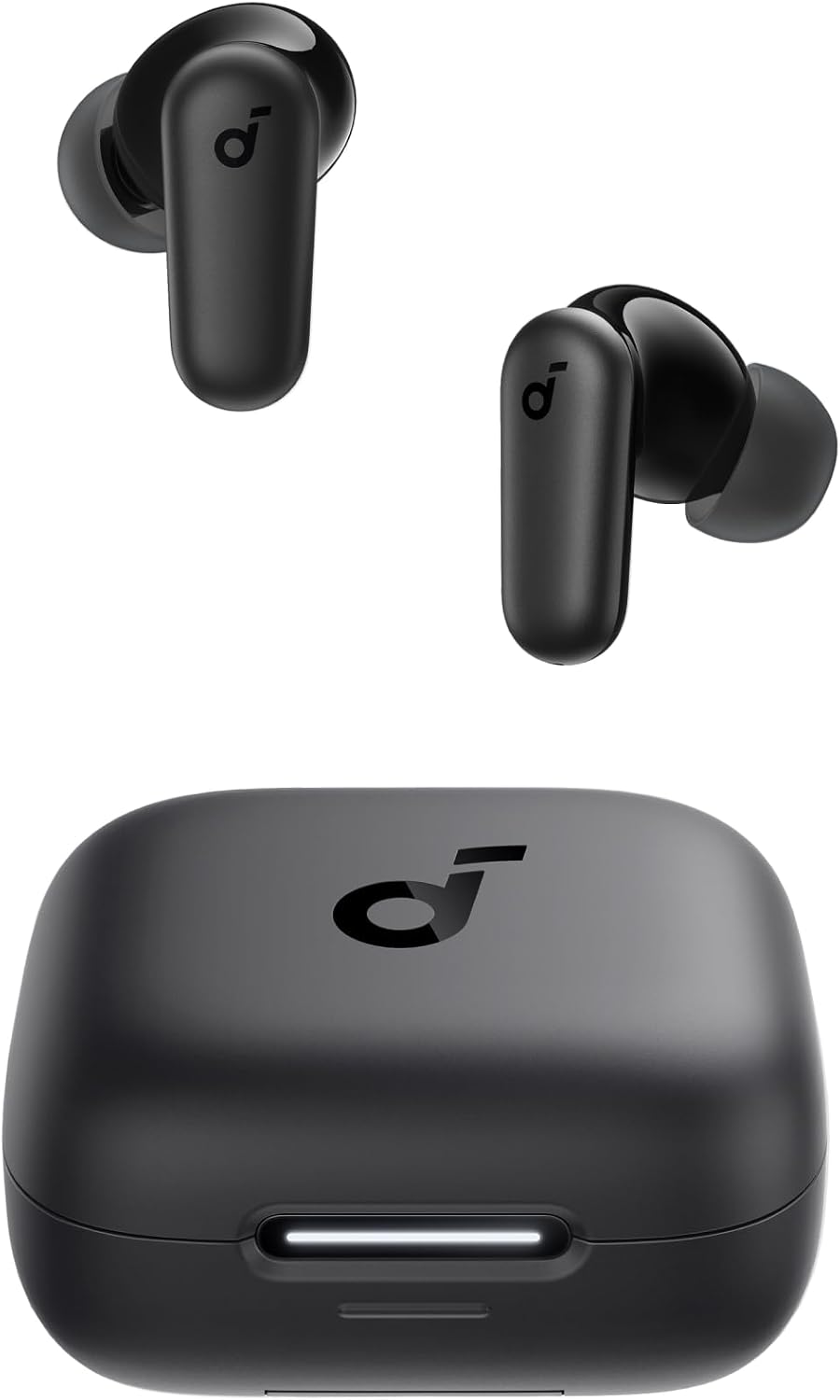 soundcore P30i da Anker, Fone de Ouvido Bluetooth 5.4 com Cancelamento de Ruído Adaptativo, Graves Poderosos, 45H de Reprodução, Estojo 2-em-1 com Suporte para Celular, IP54, Fone sem fio TWS, Preto | Cancelamento de Ruído Adaptativo, Graves Poderosos, Es