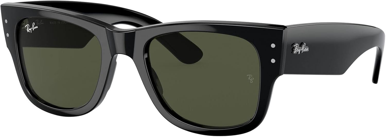 Óculos de Sol Ray-Ban Mega Wayfarer, Preto, Tamanho 51