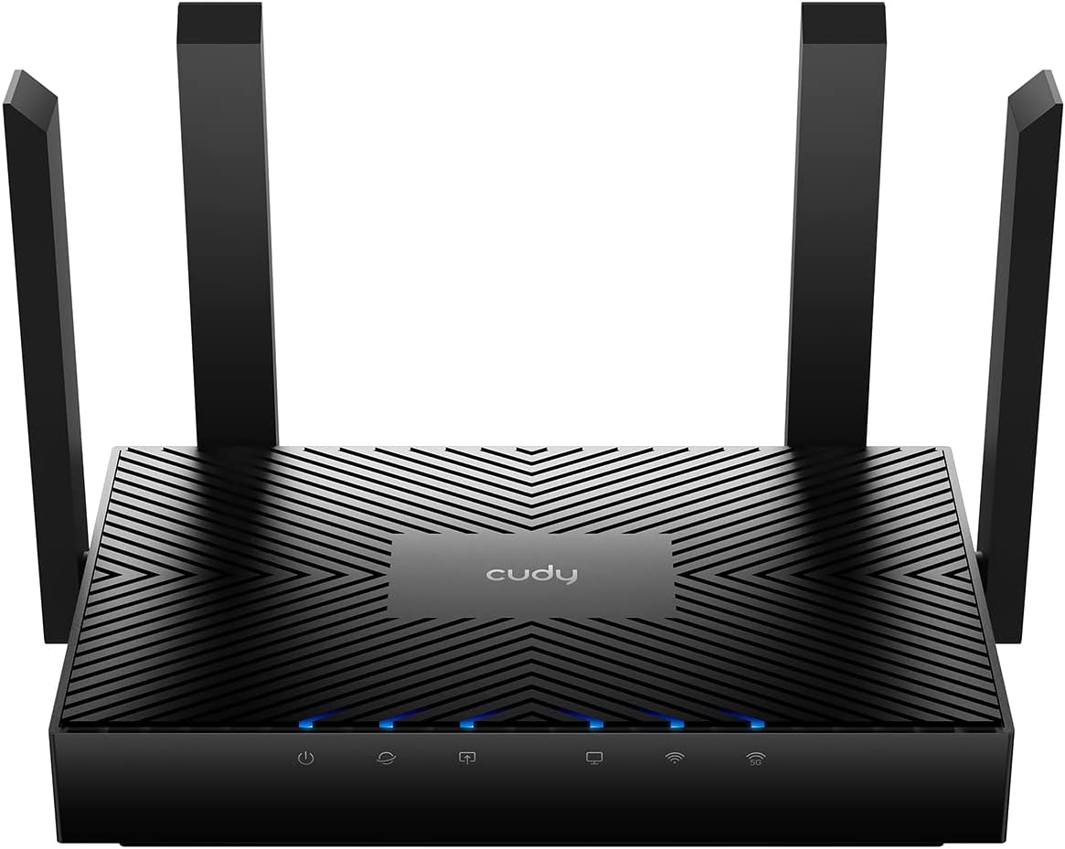 Roteador Cudy WR3000 Preto Mesh AX3000 Gigabit WiFi 6