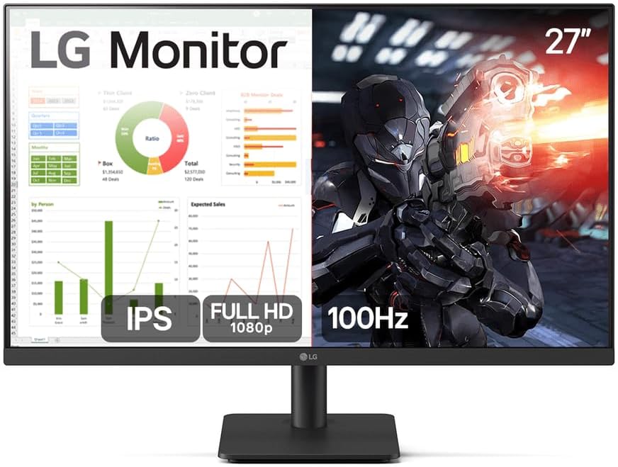 Monitor PC Gamer LG 27” 27MS500 IPS 100Hz Full HD HDMI 2x