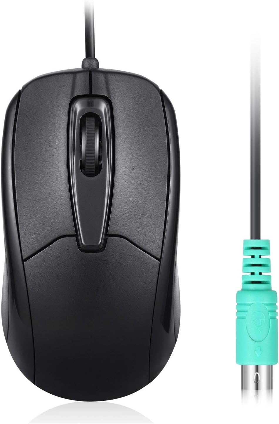 Perixx Perimice-209 P, mouse PS2 com fio com resolução de 1000 DPI, preto, (10442)