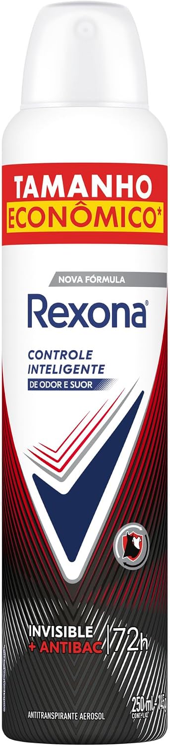 Rexona Antitranspirante Feminino Aerossol Antibacterial e Invisible 250 ML, Leve Mais Pague Menos, Embalagem Pode Variar
