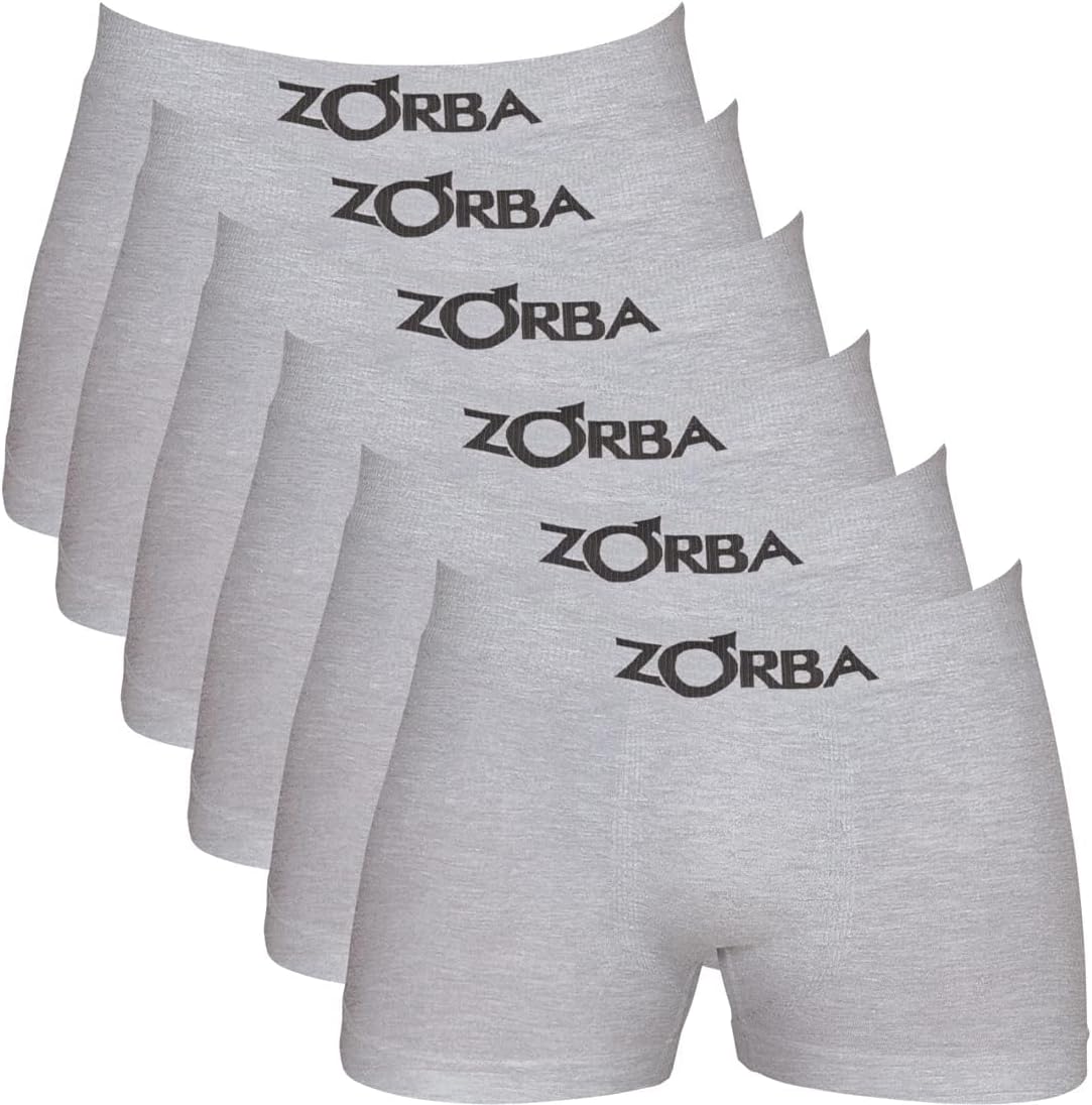 Kit 6 Cuecas Boxer Algodão Sem Costura ZorbaMasculino