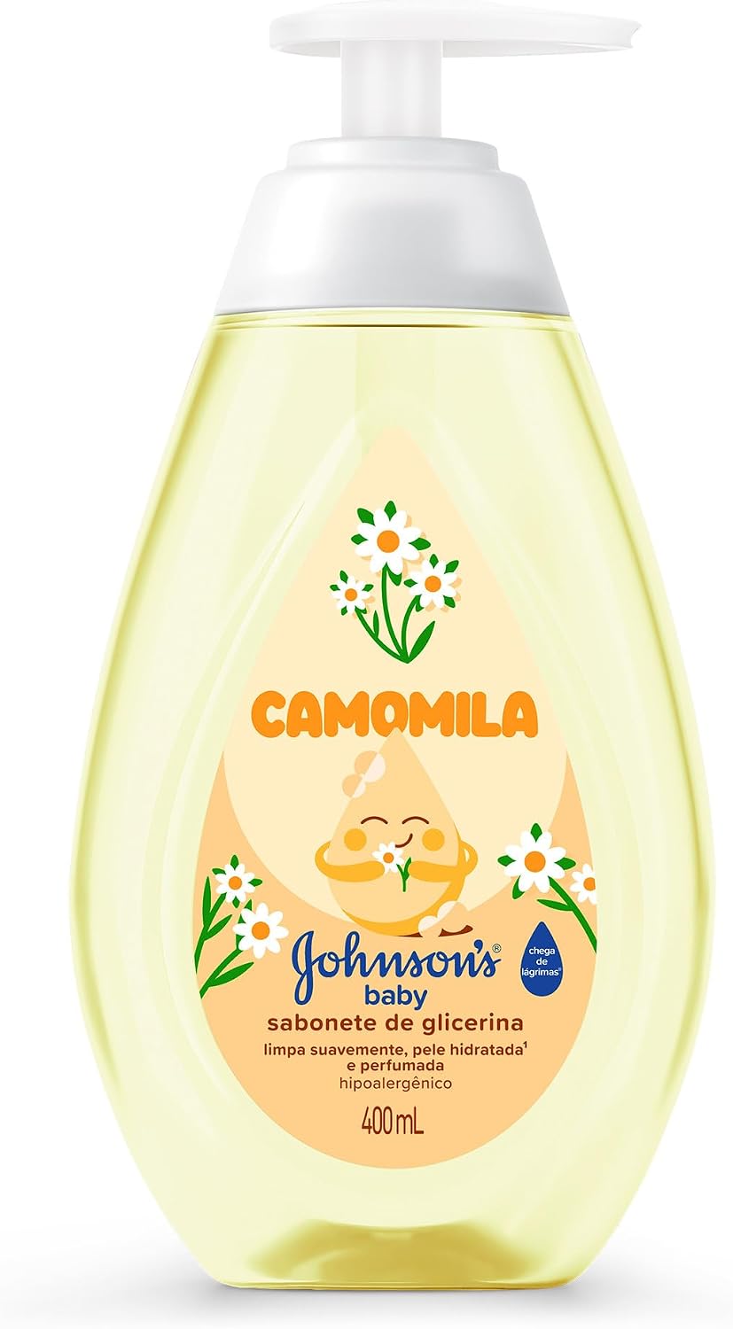 Sabonete Líquido Glicerina Camomila JOHNSON’S® Baby, 400mL