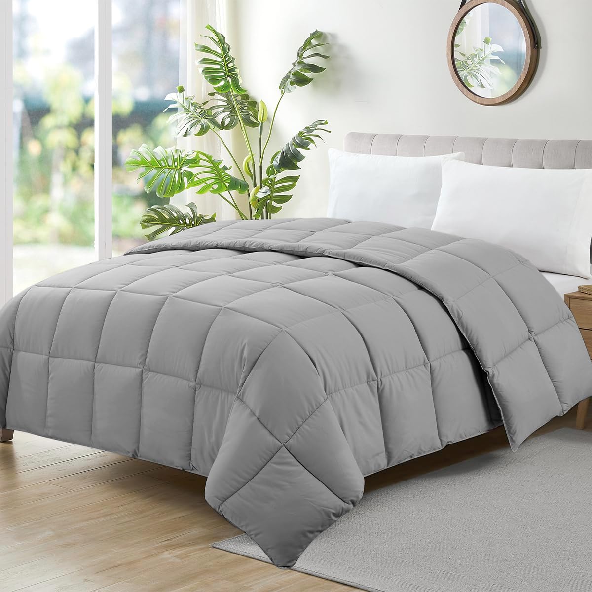 Camesa Edredom Ecopluma Toque de Pluma Queen 240x260cm - Cinza, Poliéster