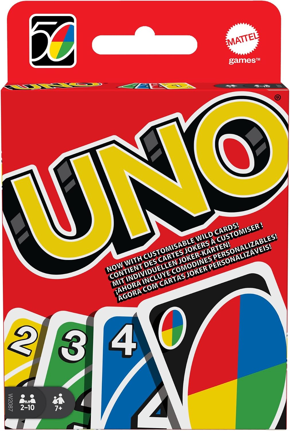 Jogo De Cartas UNO Clássico Mattel Com 108 Cartas 7 Anos Ou Mais