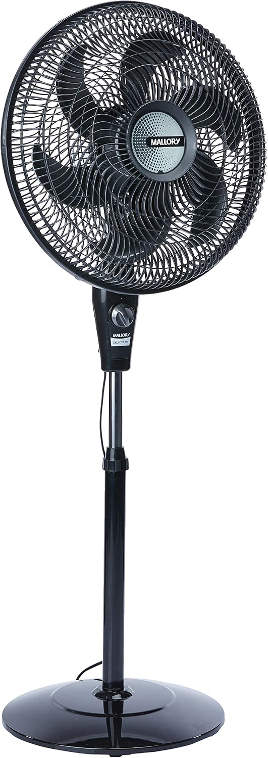 Ventilador de Coluna Mallory Delfos TS+ 126W, Silencioso, Com Hélice de 6 pás - PR-GR - 127V