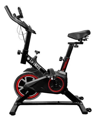 Brus fit Bicicleta Ergométrica Spinning Liftness X11 Cor Preto/vermelho Brusfit