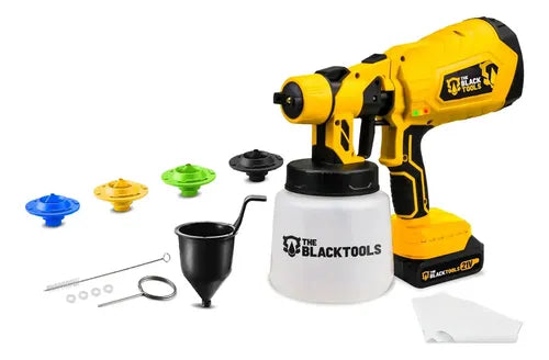 Pistola De Pintura Portátil The Black Tools Tpp21a Amarelo E Preto 127/220v