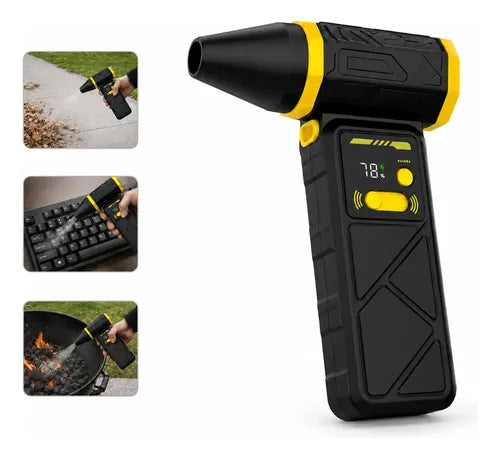 Soprador Turbo Sem Fio 130000rpm Bico 90° Teclado