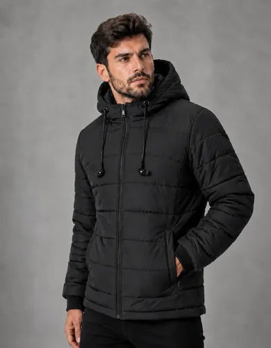 Jaqueta Bobojaco Masculina Com Fones Casaco Forrado Inverno