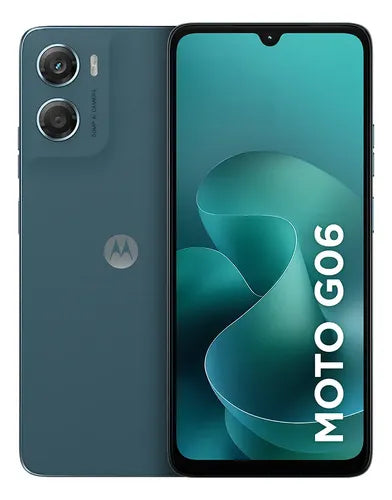 Smartphone Motorola Moto G06 - 128gb 4gb Ram + 8gb Ram Boost E Camera 50mp Com Ai Bateria De 5200 Mah Tela 6.9 - Azul Marinho