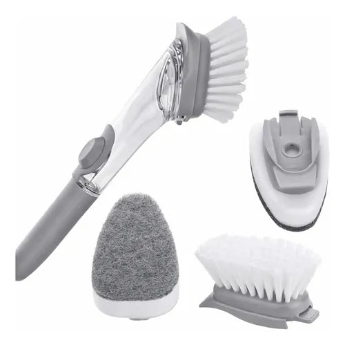 Escova Louças Dispenser Detergente 2x1 Premium