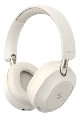 Headphone Havit H668bt Anc Híbrido Bluetooth 5.4 Bateria 80h Bege