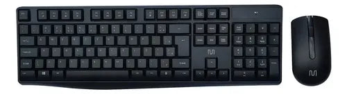Kit Teclado e Mouse Sem Fio Slim Multilaser - Design Elegante e Silencioso - TC270
