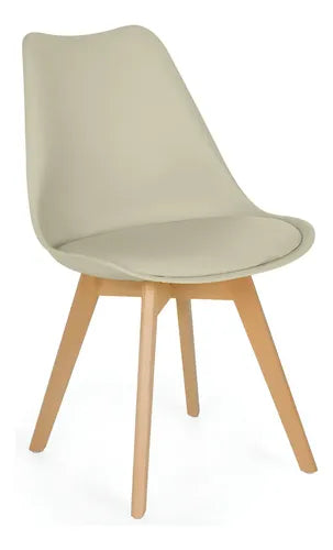 Cadeira Eames Wood Leda Design | Magazine Decor Cor Nude