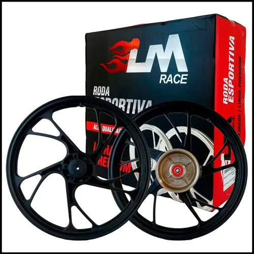 Jogo Roda Pé De Galinha Titan Fan 150 160 Liga Leve A Disco