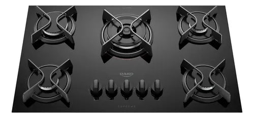 Cooktop 5 Bocas Dako Supreme Com Tripla Chama Preto Bivolt Preto