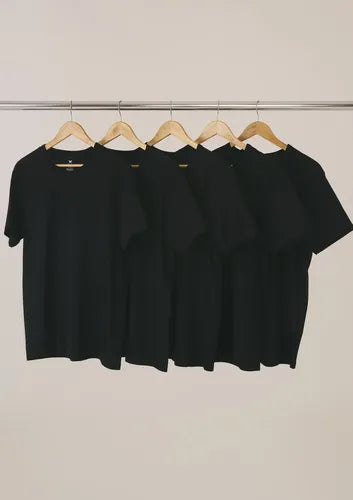 Kit Com 5 Camisetas Masculinas Básicas Hering