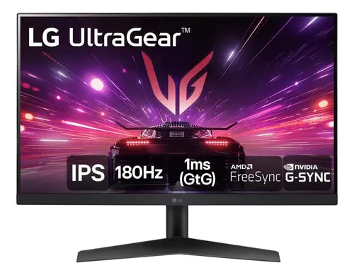 Monitor Gamer LG UltraGear 24” 24GS60F-B IPS Full HD 180Hz 1ms (GtG) NVIDIA® G-SYNC® AMD FreeSync™ HDR10 sRGB 99% HDMI DisplayPort