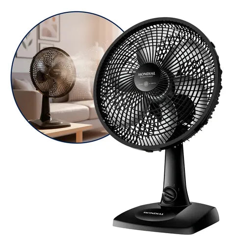 Ventilador De Mesa 30cm Super Power 60w Vsp-30-b Turbo