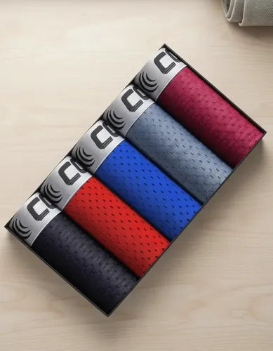 Kit 5 Cuecas Boxer Dry Fit Masculinas Respirável Premium