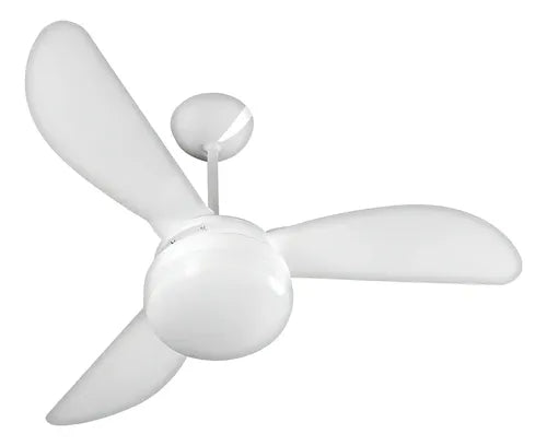 Ventilador De Teto Ventisol Fênix E-27 Branco 130w Com 3 Pás De Plástico, 960 mm De Diâmetro