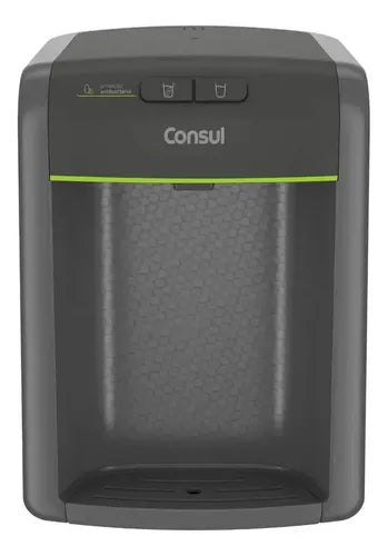 Purificador de água Consul cinza refrigerado com proteção antibactérias CPB34AF