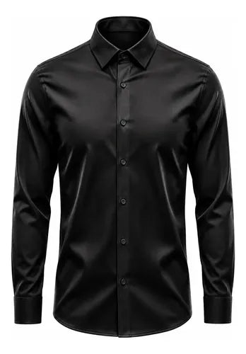 Camisa Social Masculina Slim Fit Premium Passa Facil
