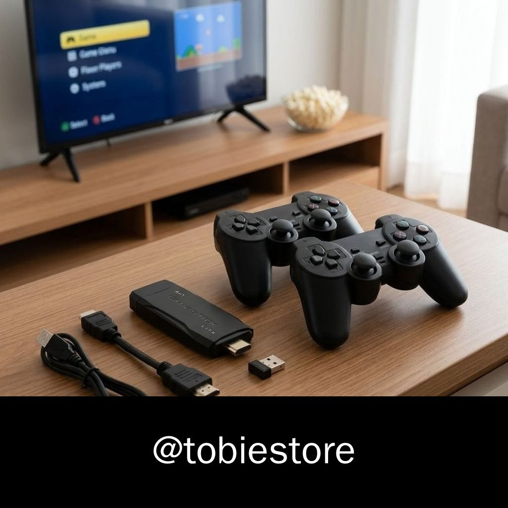 Game Stick Retrô com 2 Controles