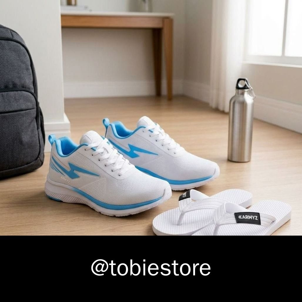 Kit Tênis Esportivo e Chinelo Masculino