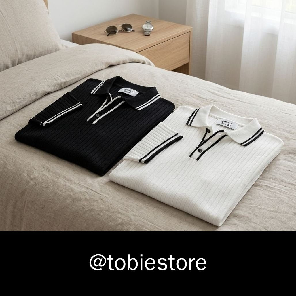 Kit 2 Camisas Polo Masculinas Tricot