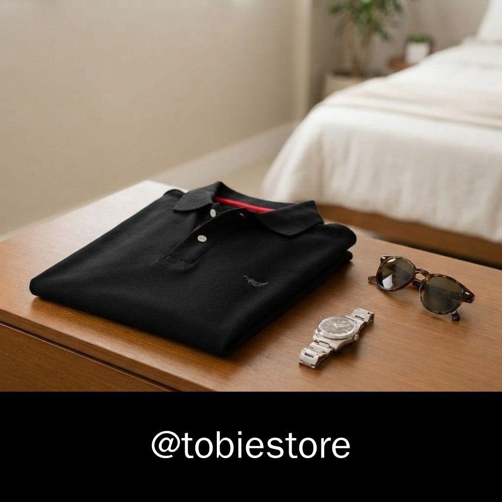 Camisa Polo Básica Piquet Slim