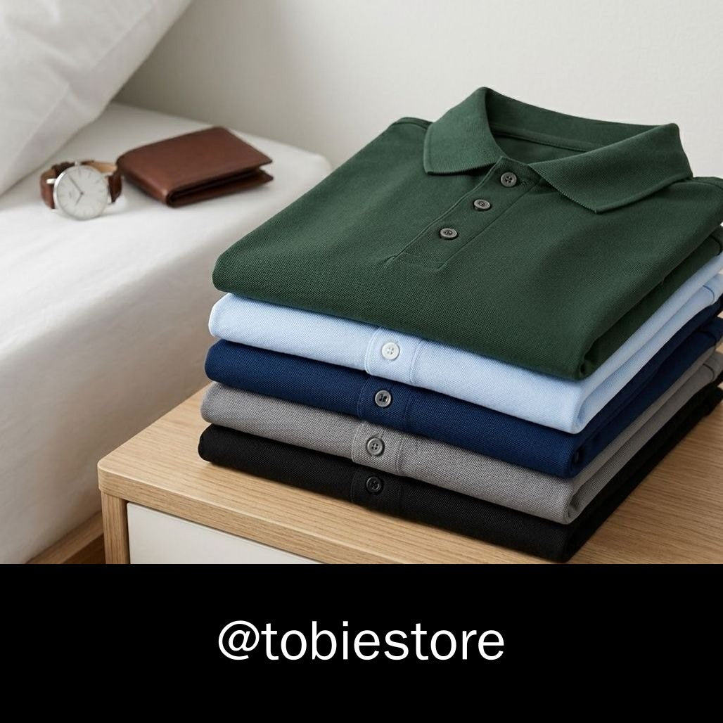 Kit 5 Camisas Polo Masculinas