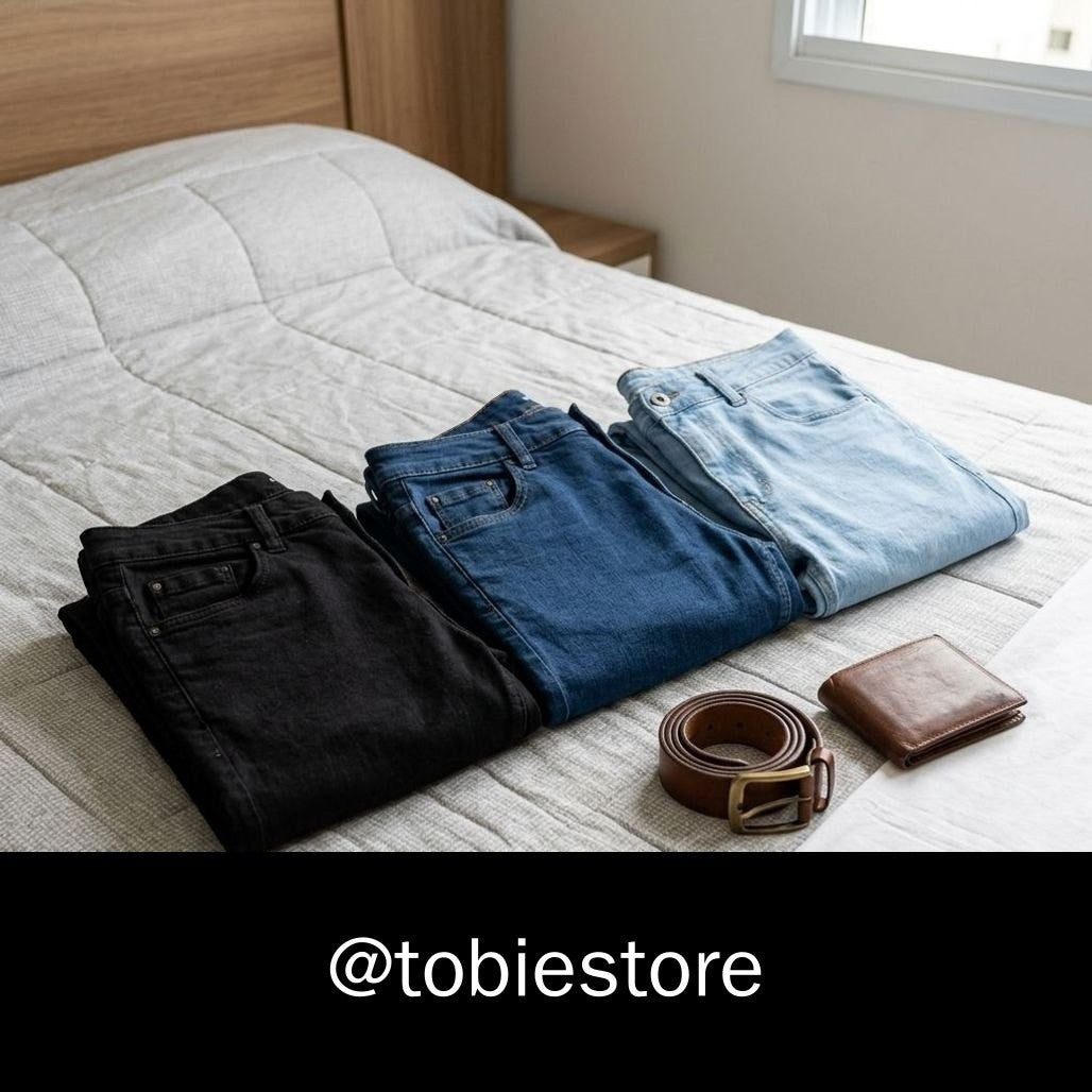 Kit Calças Jeans Slim Fit