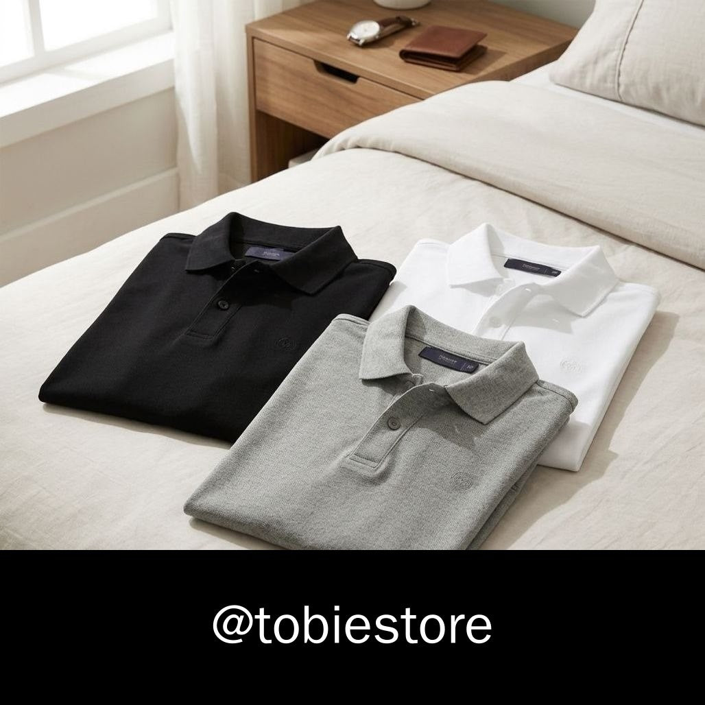 Kit 3 Polos Masculinas Básicas