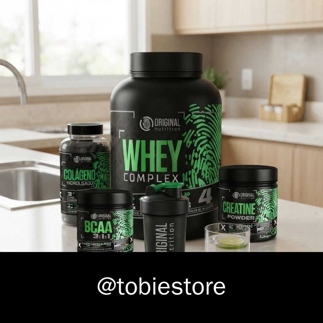 Kit Whey Bcaa Glutamina Creatina Shaker