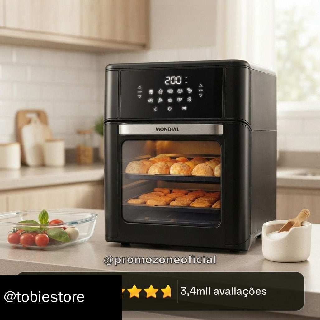 Air Fryer Mondial Oven AFON-12L Preta