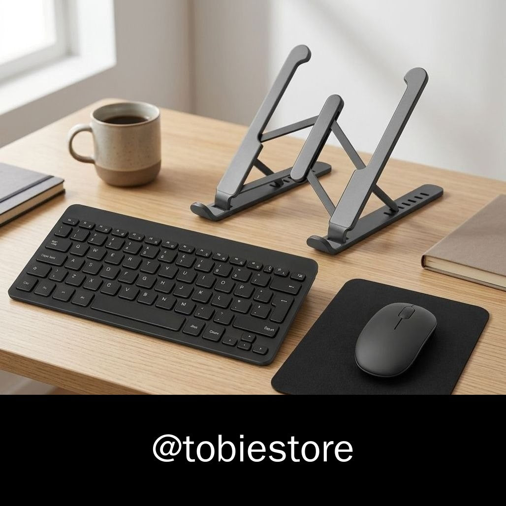 Kit Teclado Mouse Suporte Notebook
