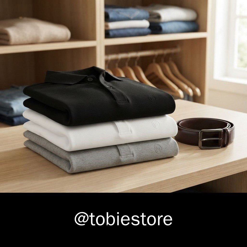 Kit 3 Camisas Polo Masculinas