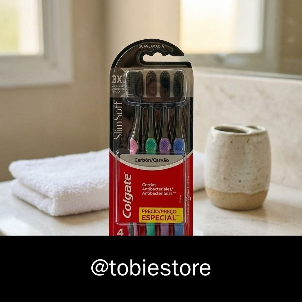 Colgate Slim Soft Black 4 Unidades