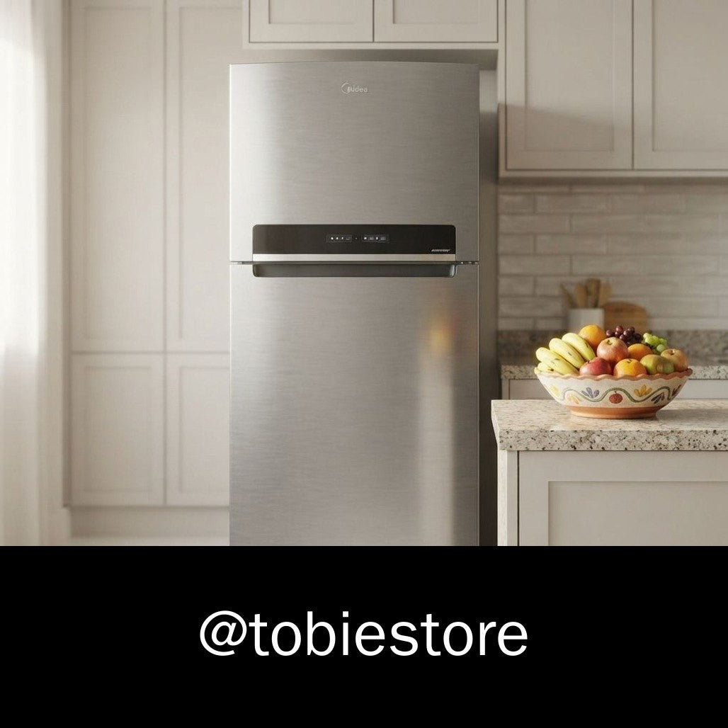 Midea Geladeira Frost Free Duplex Inox
